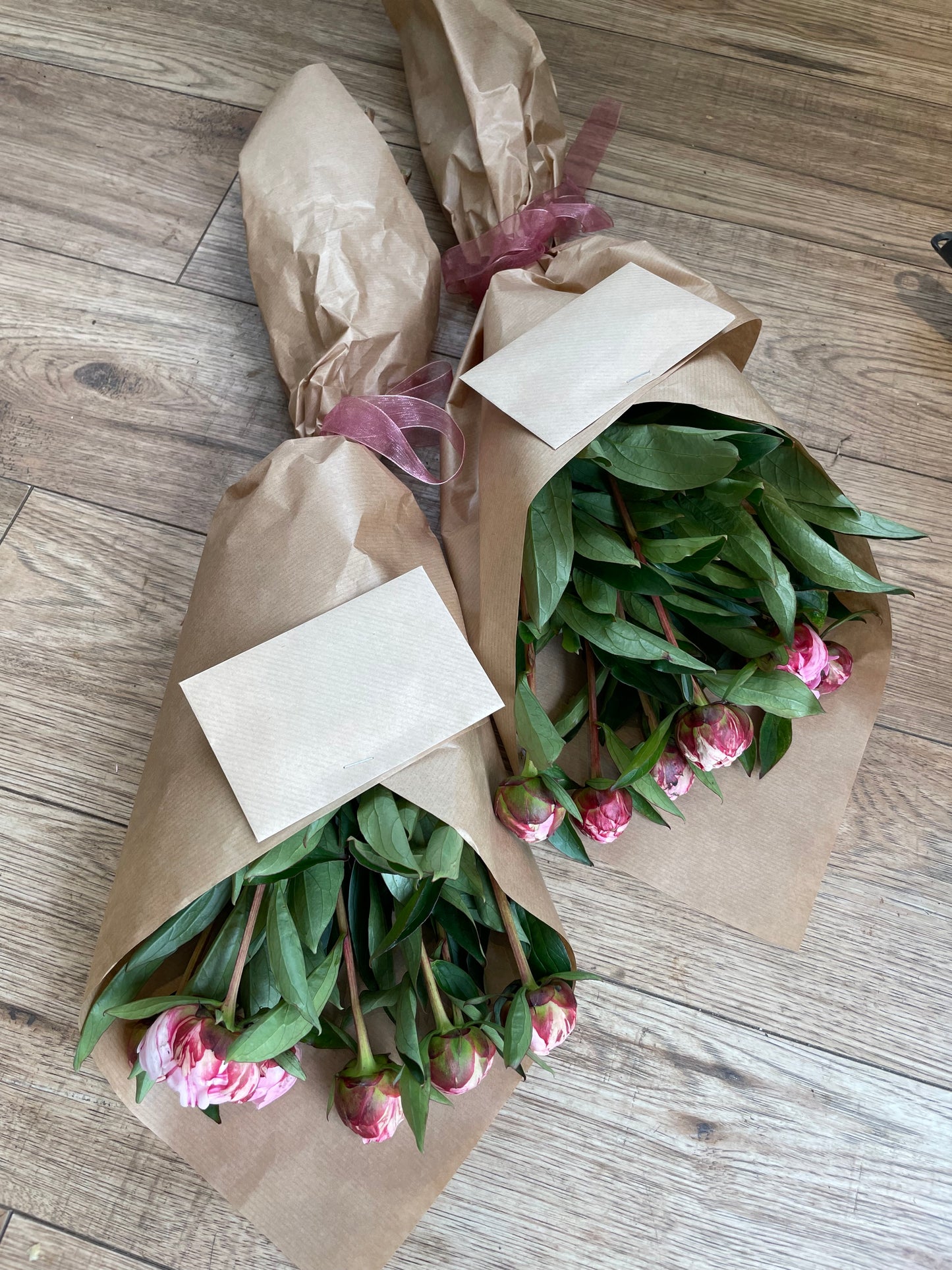 Fresh Cornish Peonies – Choose Classic Peony Bunch (£25) or Deluxe Mixed Bouquet (£40) – Seasonal & Locally Sourced