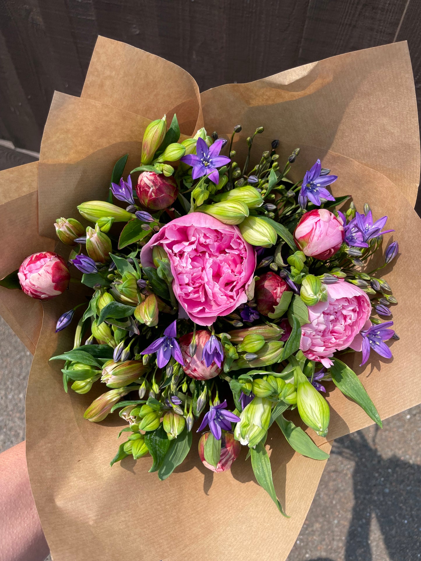Fresh Cornish Peonies – Choose Classic Peony Bunch (£25) or Deluxe Mixed Bouquet (£40) – Seasonal & Locally Sourced