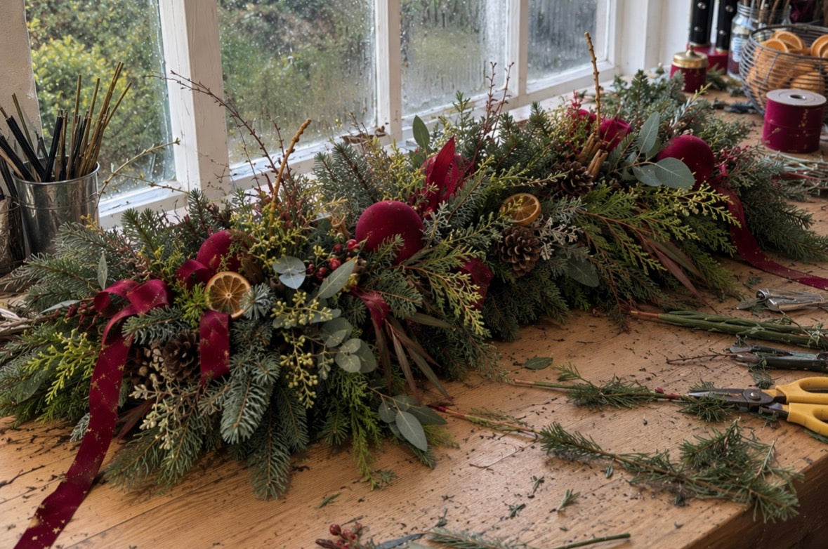 DIY Christmas Fireplace Décor Kit | Make Your Own Festive Arrangement