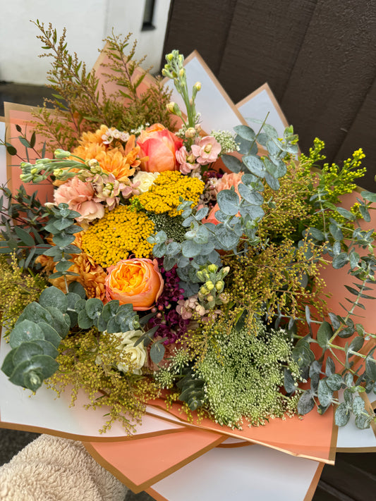 A dreamy and aromatic flower bouquet 'Peach' (PREORDERS ONLY)