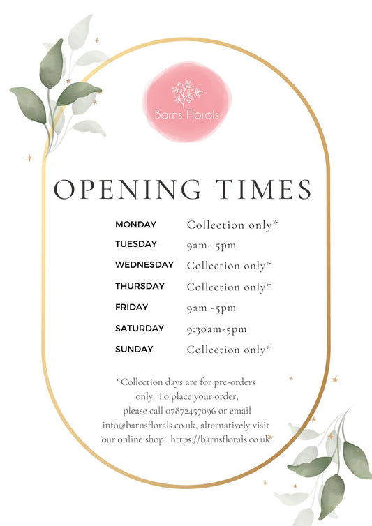 Shop Opening Times