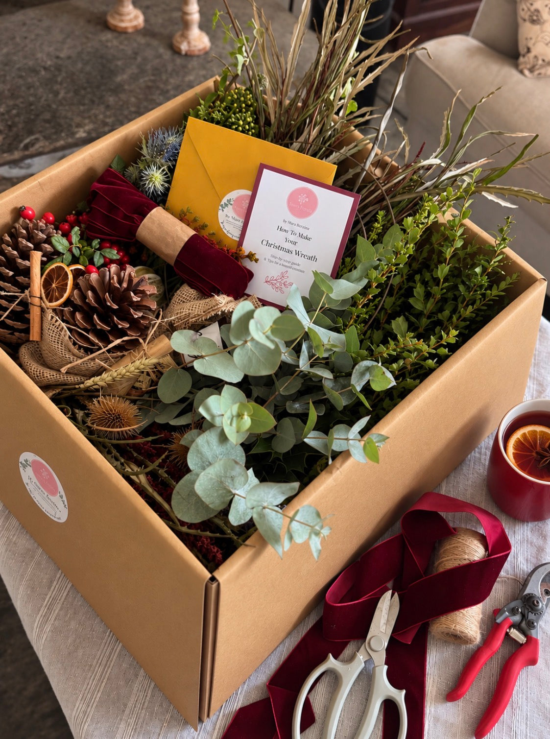 Our Bestselling DIY Christmas Wreath Kit | Fresh Foliage | Foam or Wire Base- OPEN FOR PREORDERS!