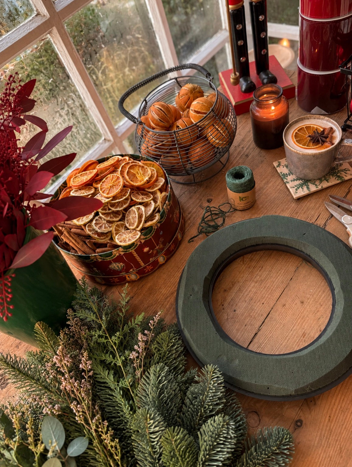 Our Bestselling DIY Christmas Wreath Kit | Fresh Foliage | Foam or Wire Base- OPEN FOR PREORDERS!