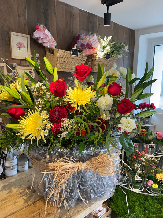 The Showstopper - Bespoke, Seasonal flower arrangement: Your choice of flowers