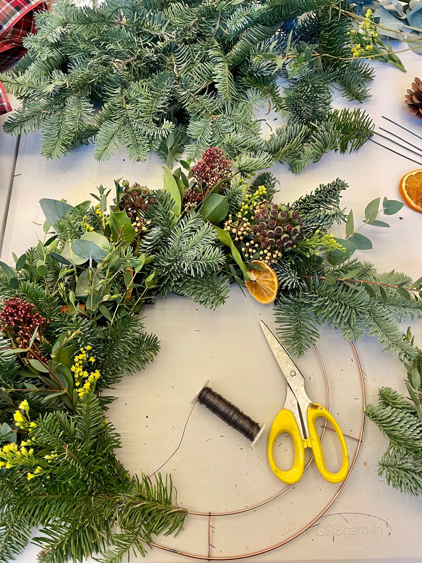 DIY Christmas wreath kit gift set for creative flower lovers – Barns Florals