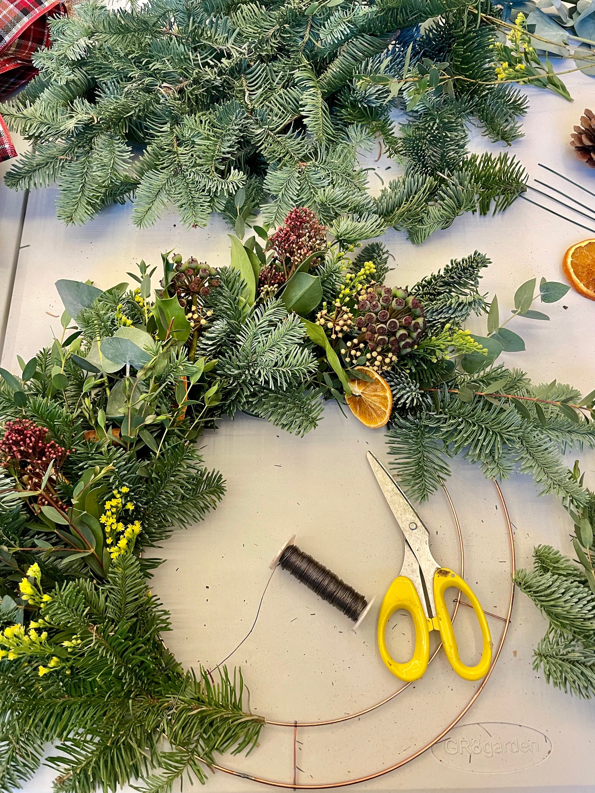 DIY Christmas wreath kit gift set for creative flower lovers – Barns Florals